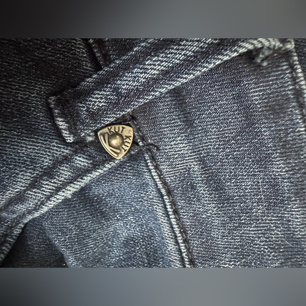 KUT from the Kloth Baby Bootcut Jeans 18W Dark Wash High Rise 33” Inseam Plus - Picture 7 of 8